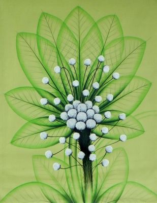 Green Flower (76 cm x 95 cm)