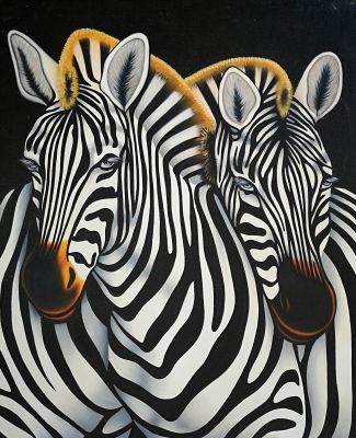 Zebra (106 cm x 124 cm)