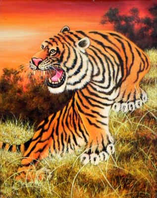 Bali Tiger (76 cm x 95 cm)